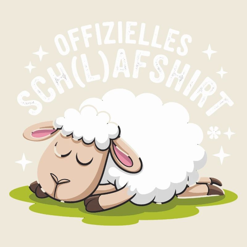 Drôle de mouton avec conception de chemise d’école