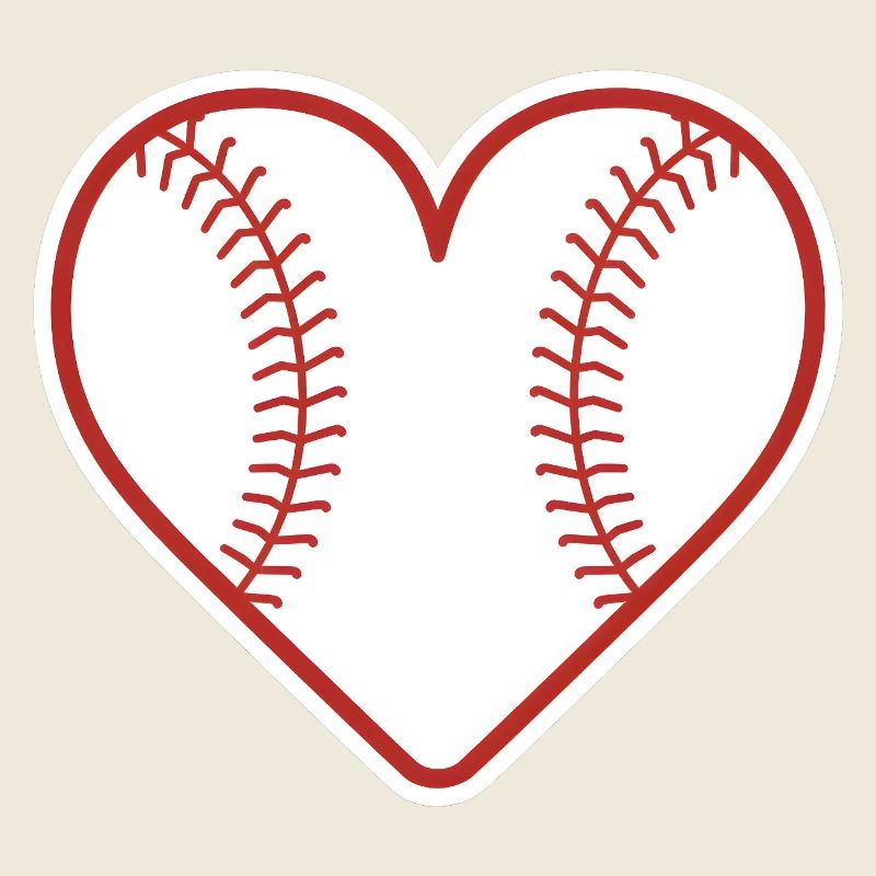 Baseball Herz Design Liebe Baseball