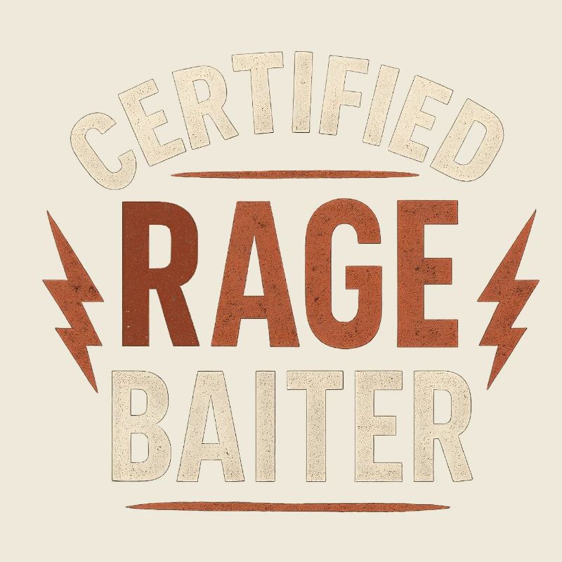 Vintage Distressed Rage Baiter Lustiger Spruch