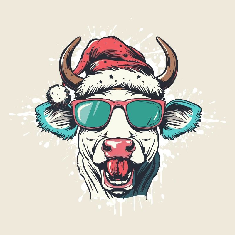 Vache Noël Drôle