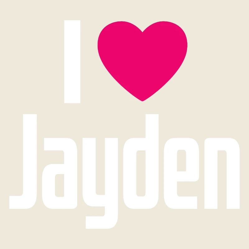 J’aime Jayden Coeur rose J’aime Jayden
