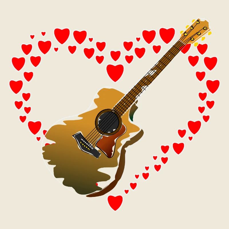 Cœur à la guitare