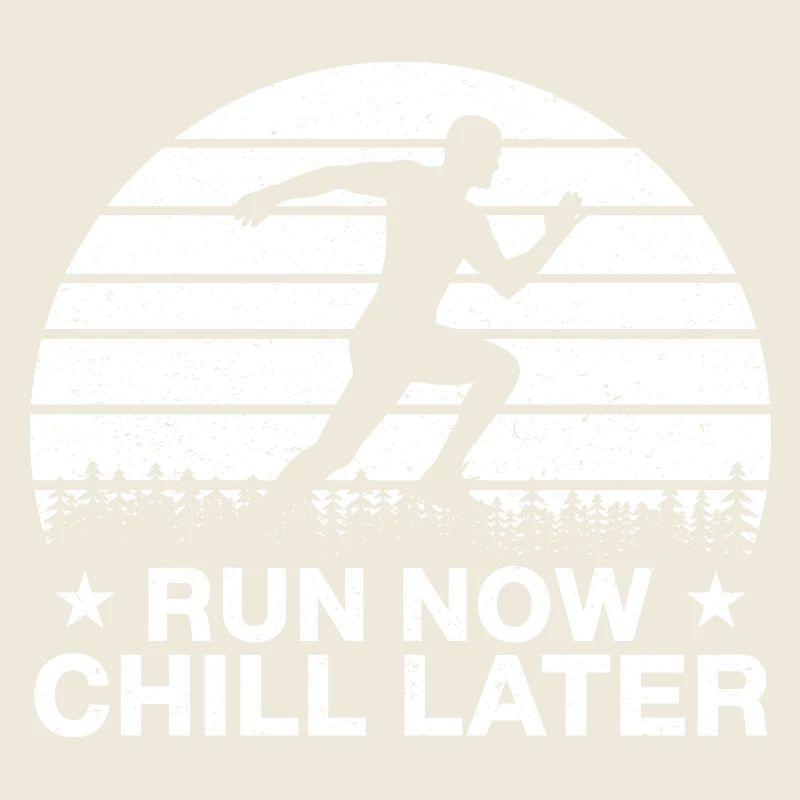 Marathon Running Course Maintenant Chill Plus tard Cadeau de course