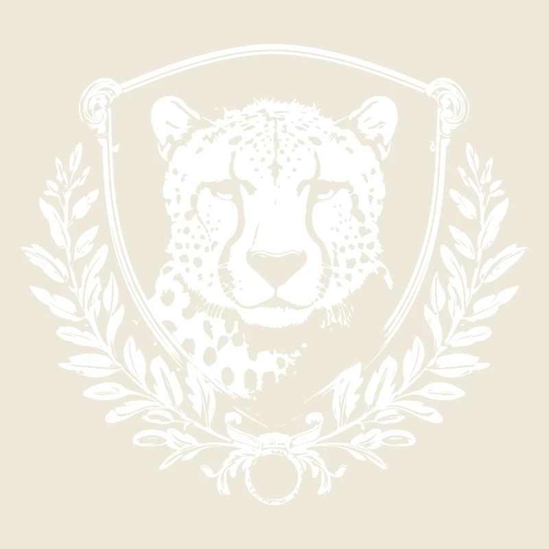 Phoque léopard avec laurier