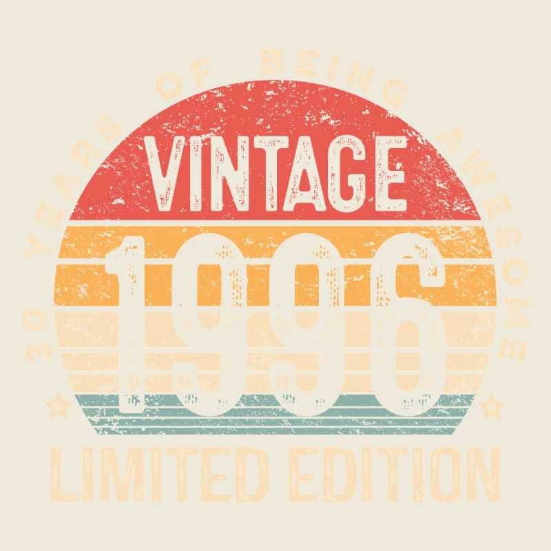 Édition limitée vintage 1996 30e anniversaire de 30 ans