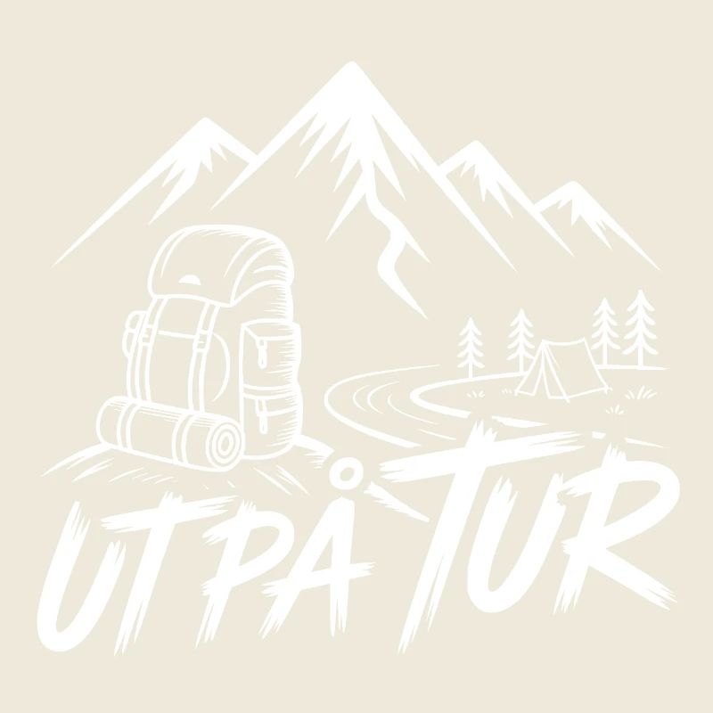 Auf einer Rucksacktour durch die Berge