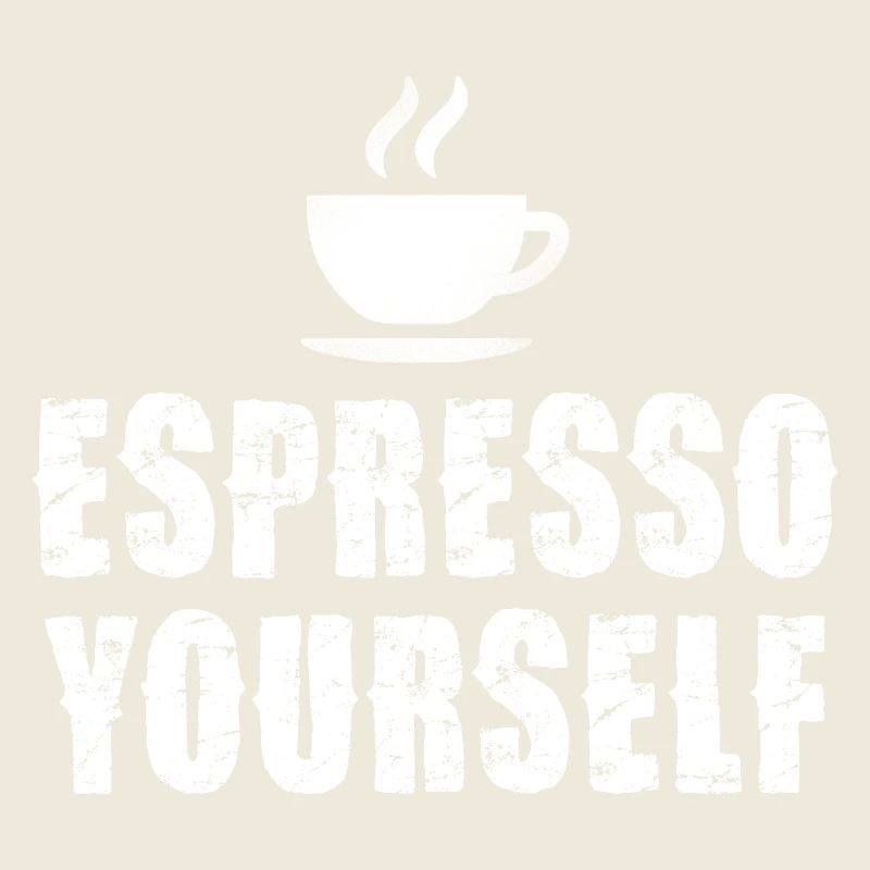 Espresso Yourself Typographic Cup