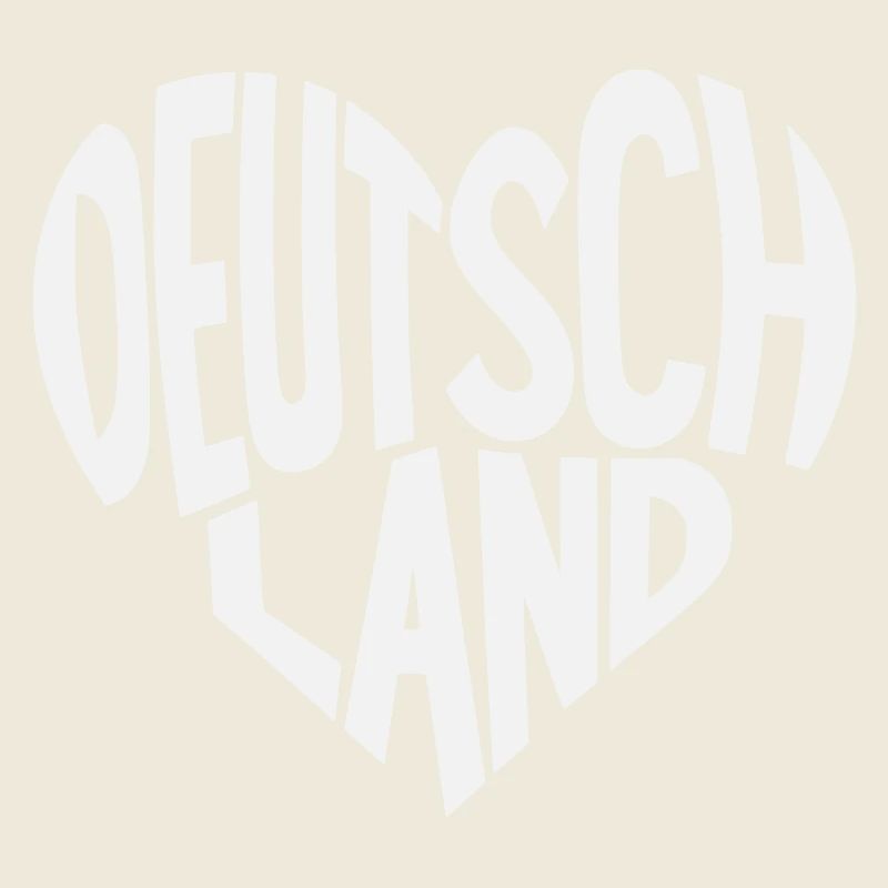Herzschriftzug Deutschland