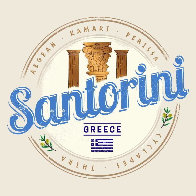 Souvenir de l’île ancienne de Santorin, Grèce