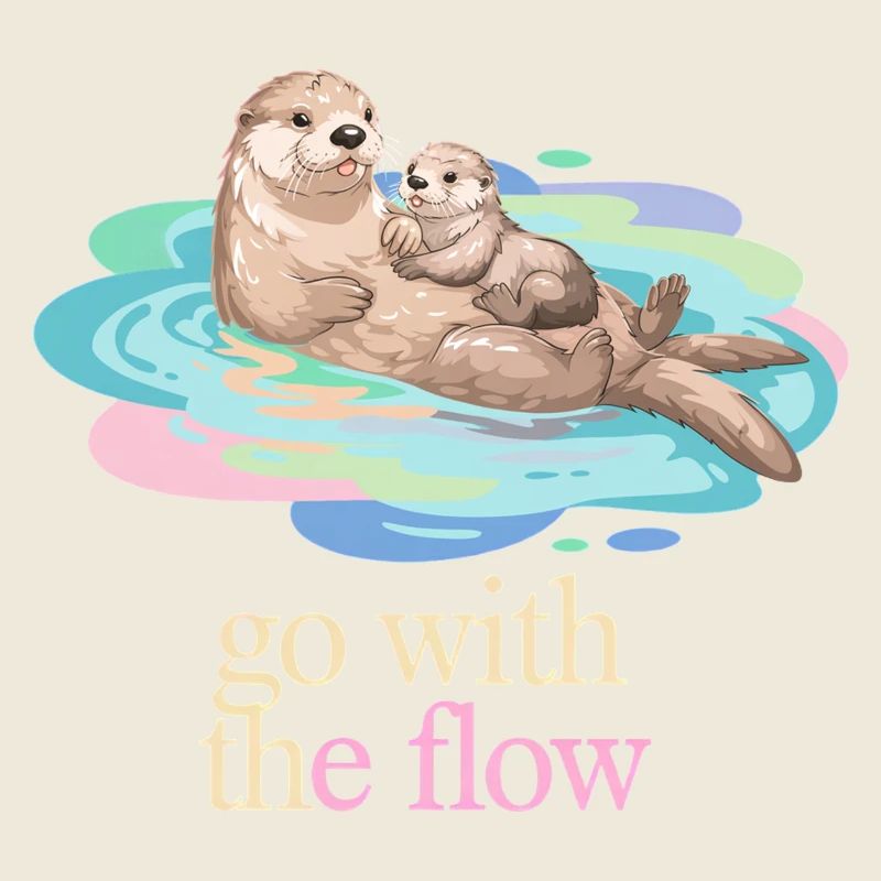 Otter Duo in Pastel Flow