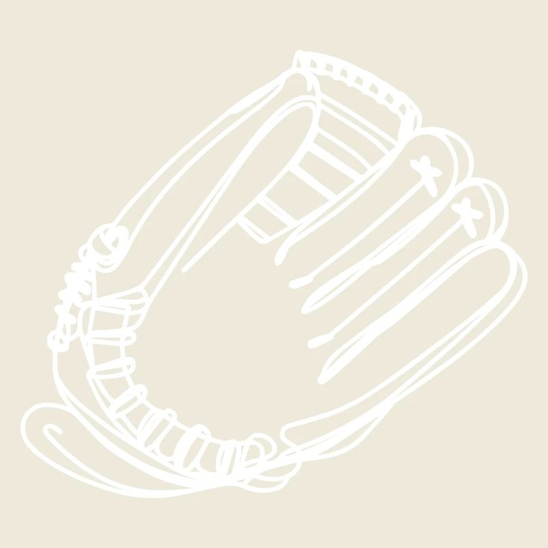 Baseball Handschuh Skizze