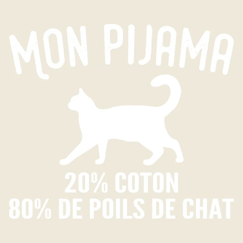 Pyjama De Poils De Chat Humour