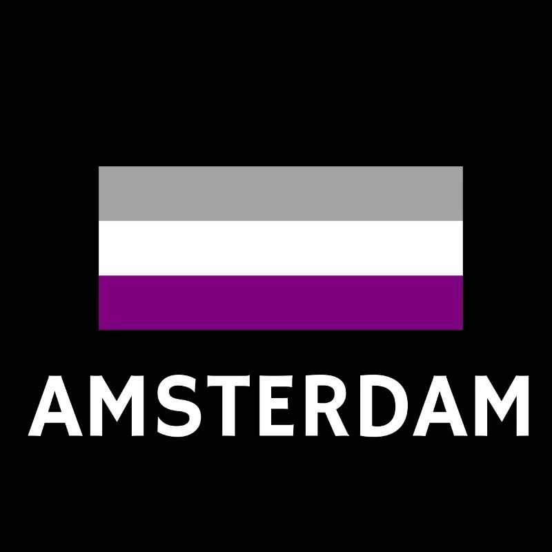 Drapeau de la fierté asexuelle Amsterdam