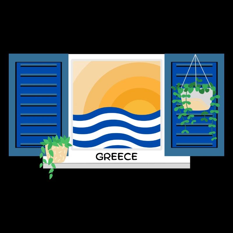 Motif d’été de la Grèce