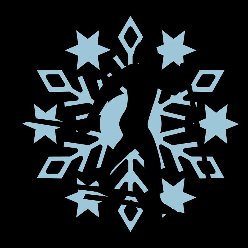 Langläufer Schneeflocke