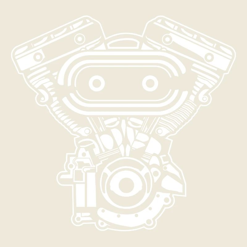 Motorcycle Engine / Engine 02_white