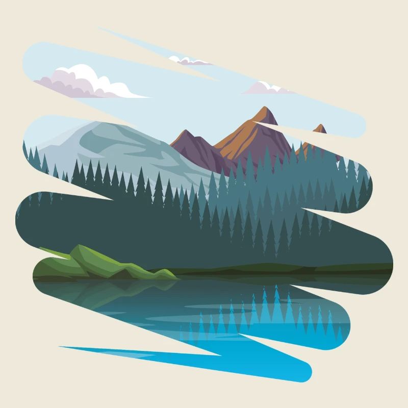 Landscape with even more mountains