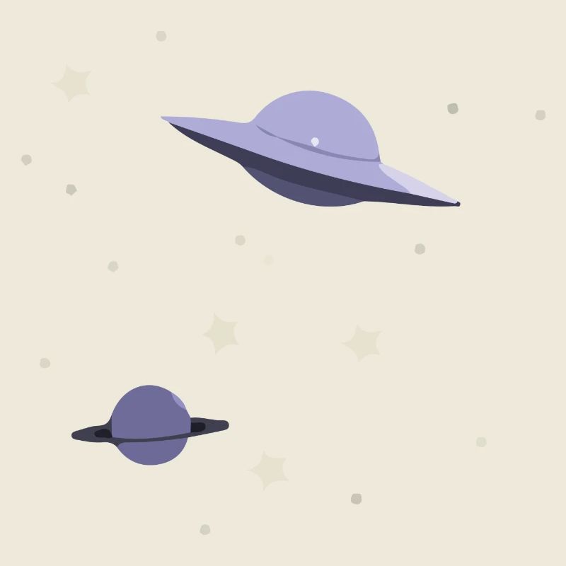 UFO in space