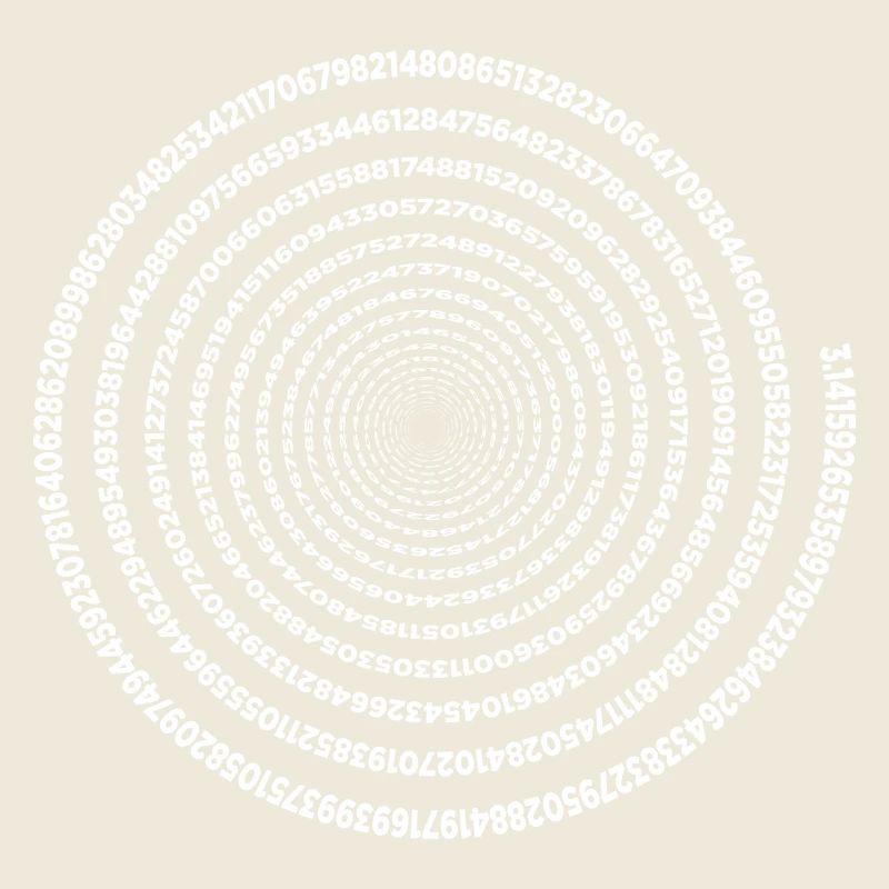 Drôle Pi Day Spiral Pi Math Tee pour Pi Jour 3 14