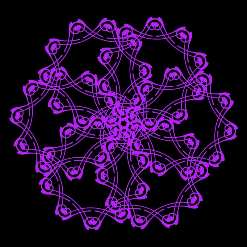 Motifs aléatoires encerclés