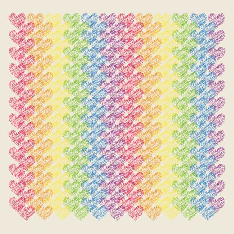 Pride Herzen Regenbogenfahne Regenbogen