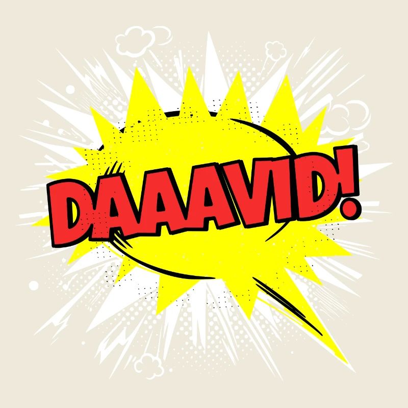 David Name Funny Speech Bubble Daaavid!