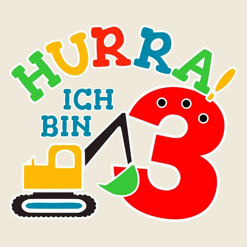 3. Geburstag Bagger