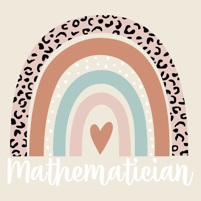 Mathematician Rainbow Leopard Funny Mathematician