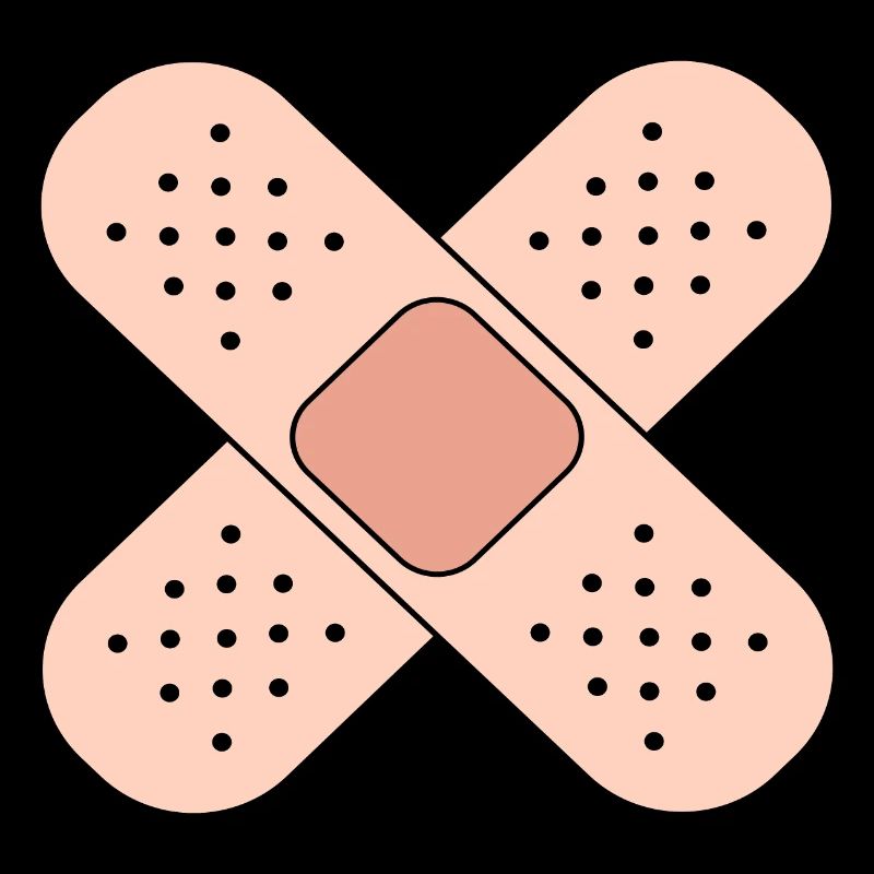 Symbole de blessure par bandage