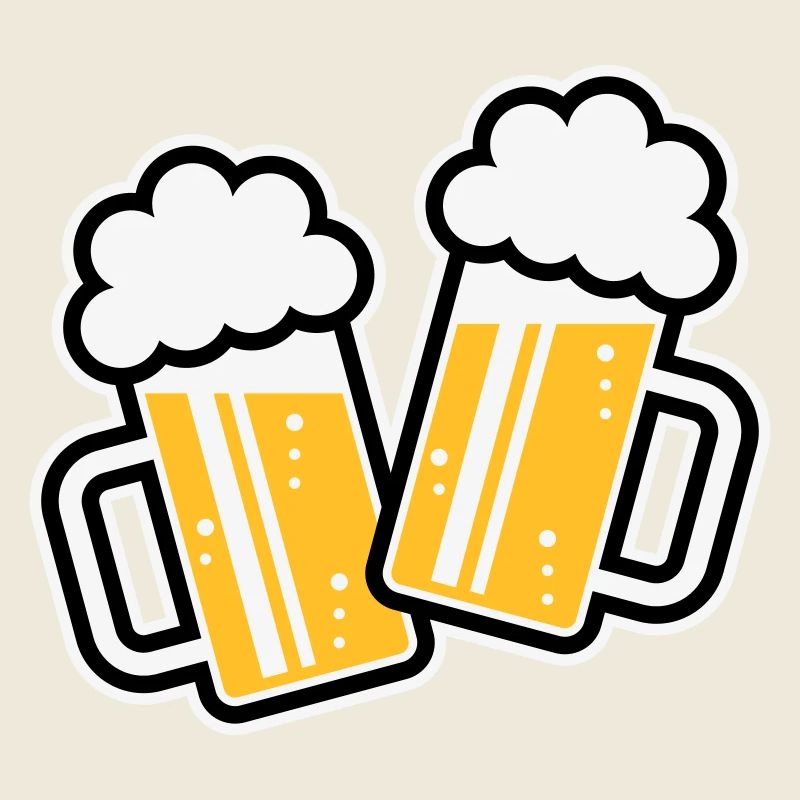 2 Toasting Beer Steins For A Cheer! (Ale / 3C)