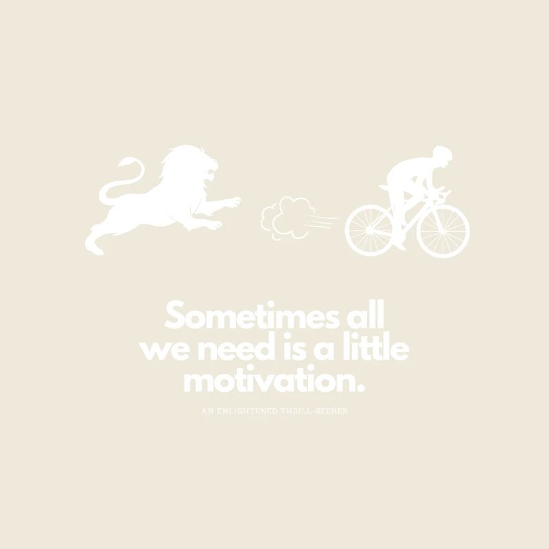 Extra Portion Motivation für Fahrradfahrer Löwe