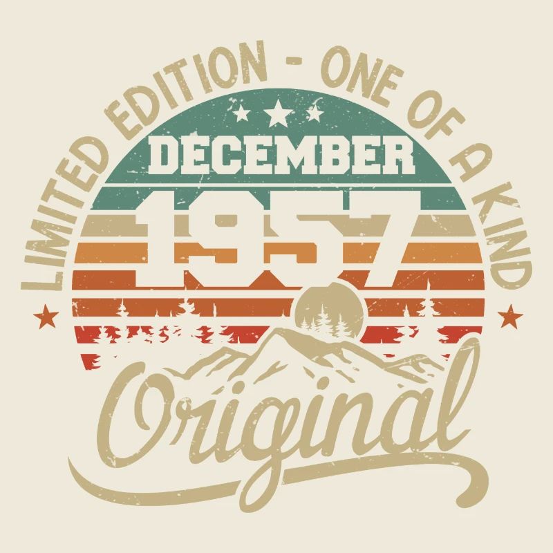 Original Cadeau Anniversaire 68 ans, Décembre 1957