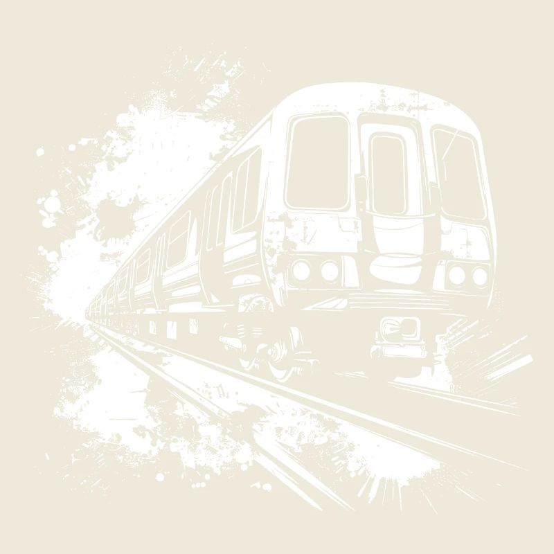 Éclaboussures de couleurs en train