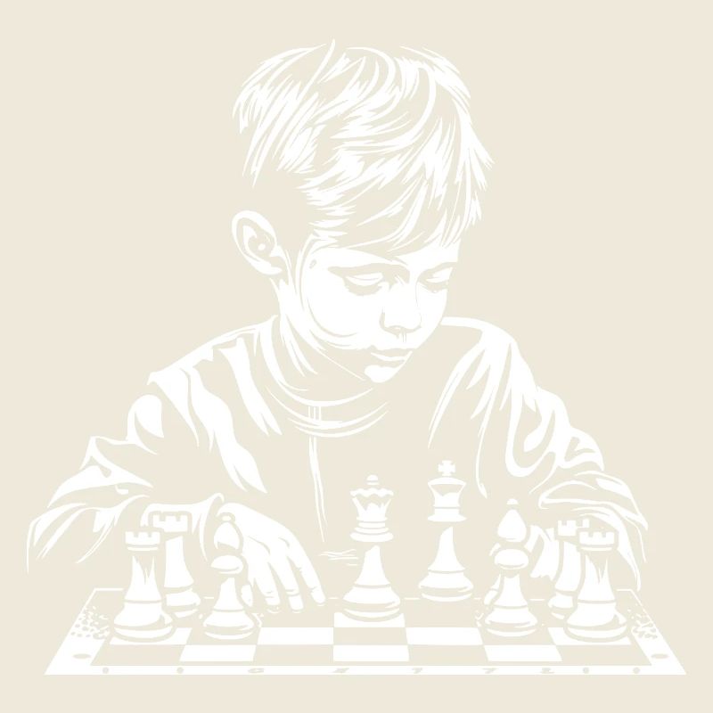 Chess Boy Sketch