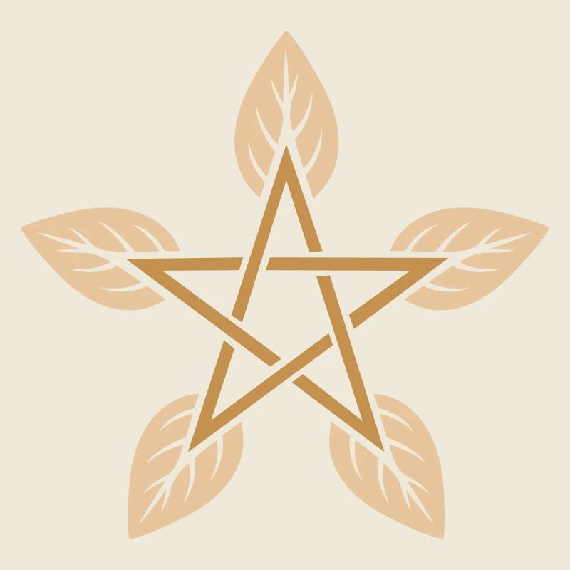 Leaf Pentagram - Nature & Elemental Magic