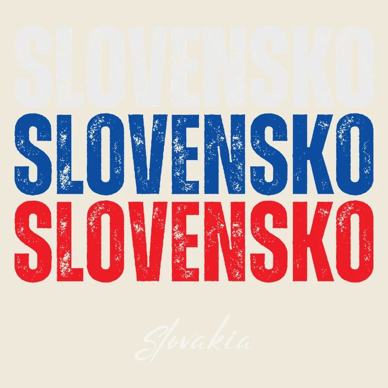 Flagge der Slowakei, ich liebe die Slowakei