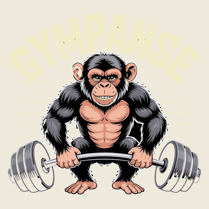 Motif de musculation Gymchimp