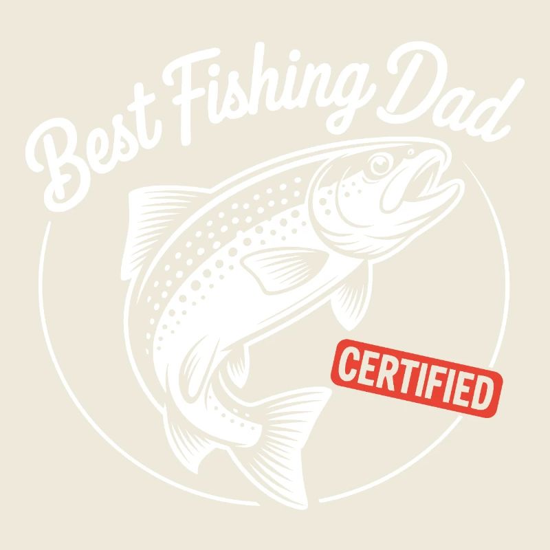 Meilleur papa pêcheur certifié