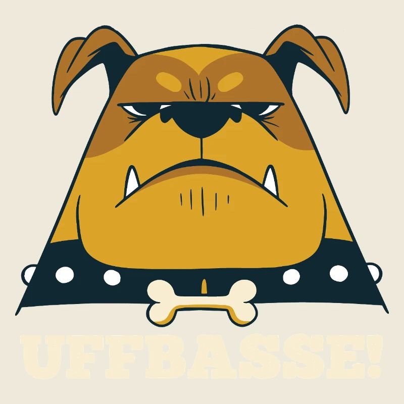 Wütender Mannheimer Hund -  Uffbasse Monnem
