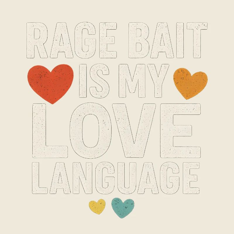 Rage Bait Love Language, Funny Saying 