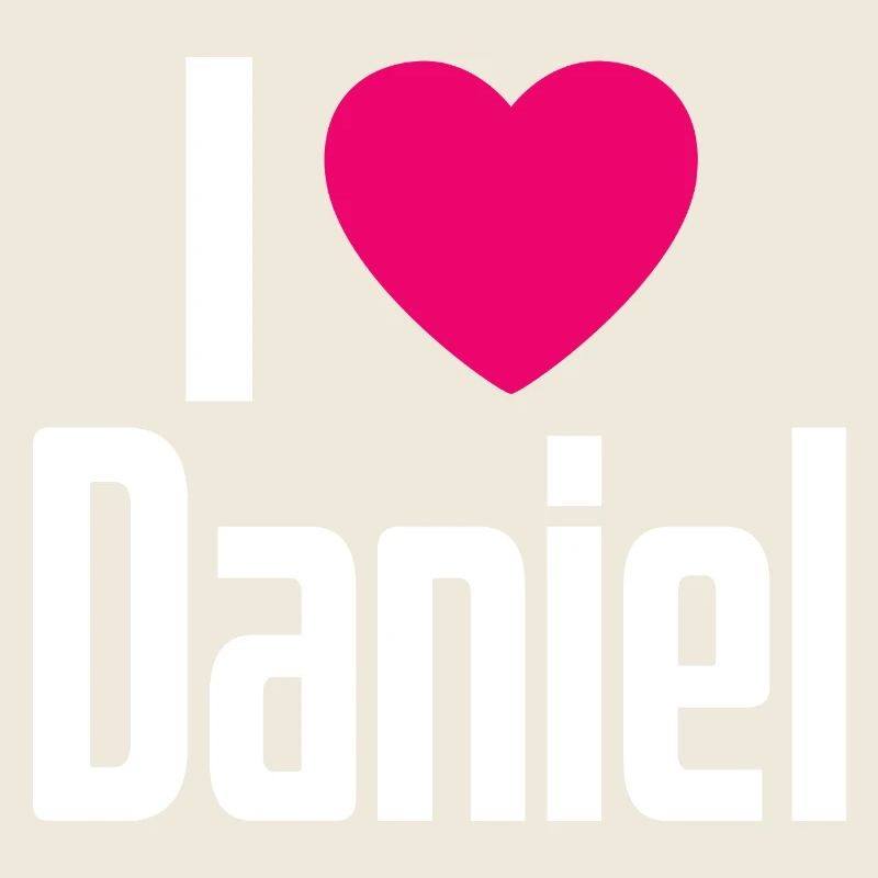 I Love Daniel Pink Heart I Love Daniel