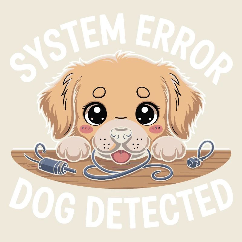 Cute Labrador Funny Dog Troublemaker