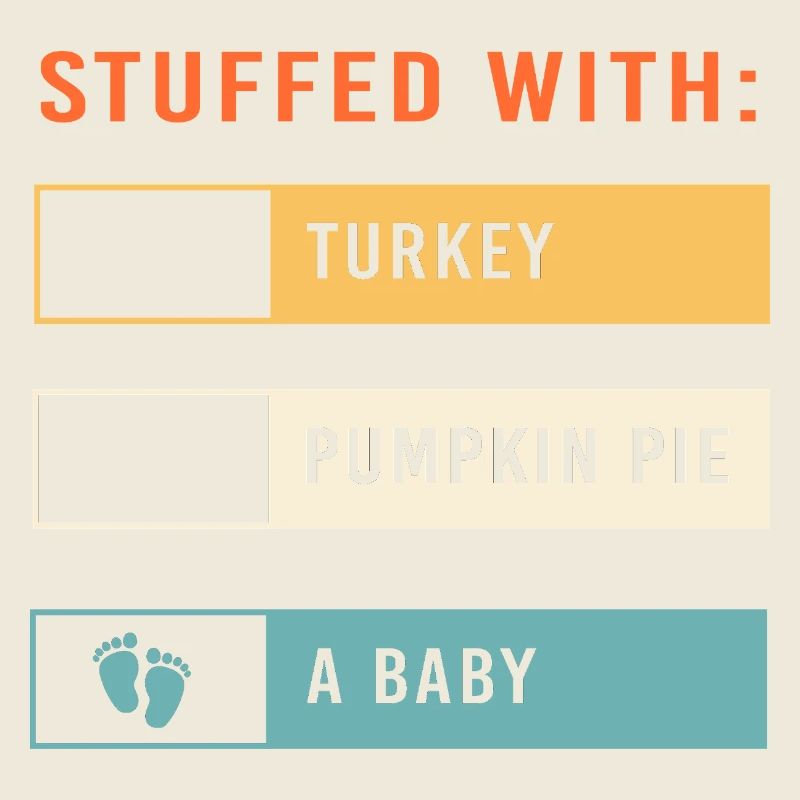 Thanksgiving Gender Reveal Werdende Mutter