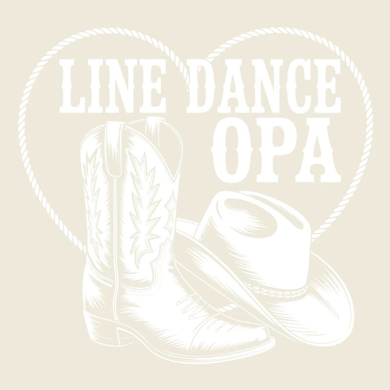 Line Dance Opa Herz Boot