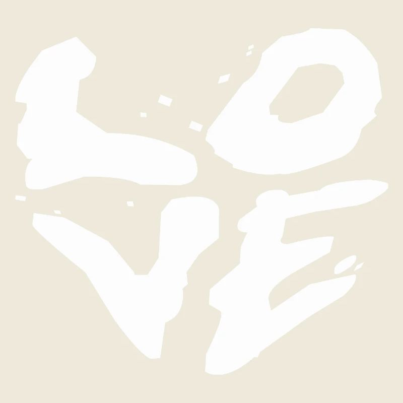 Illustration typographie de déclaration d’amour