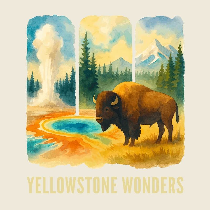 Berglandschaft mit Vulkan