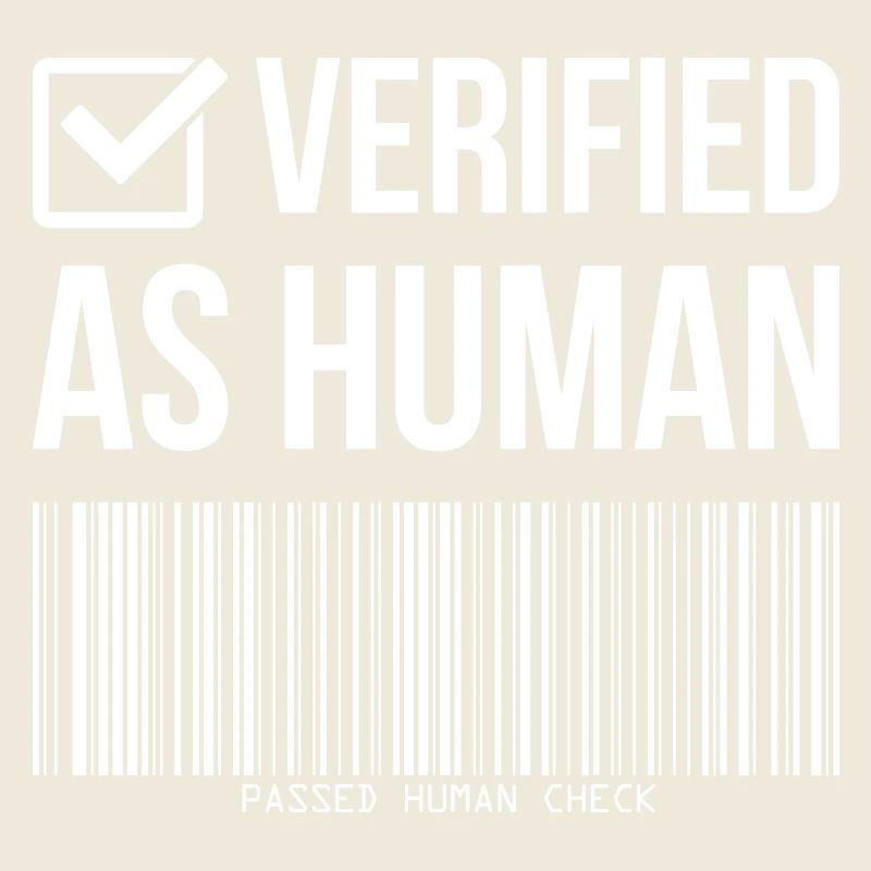 Barcode Check: Verified Human Humor