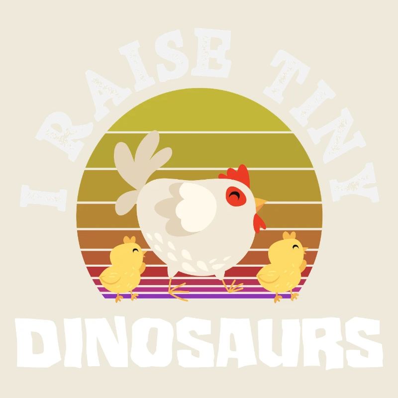J’élève de petits poulets dinosaures