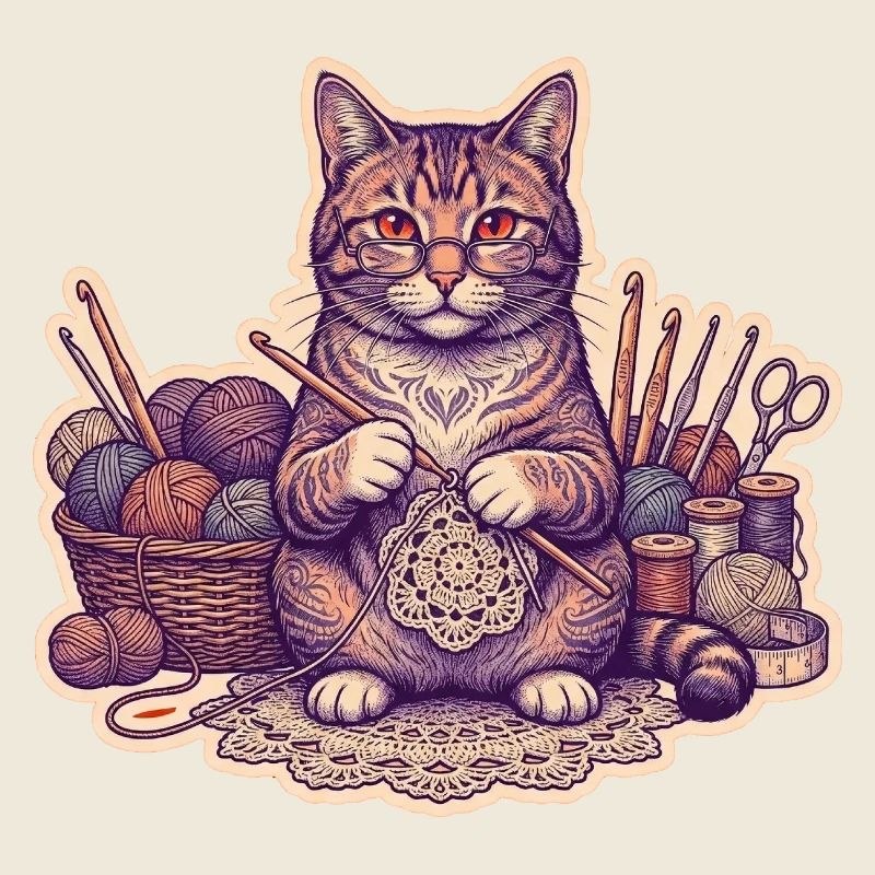 Häkel Katze Kätzchen Strickt