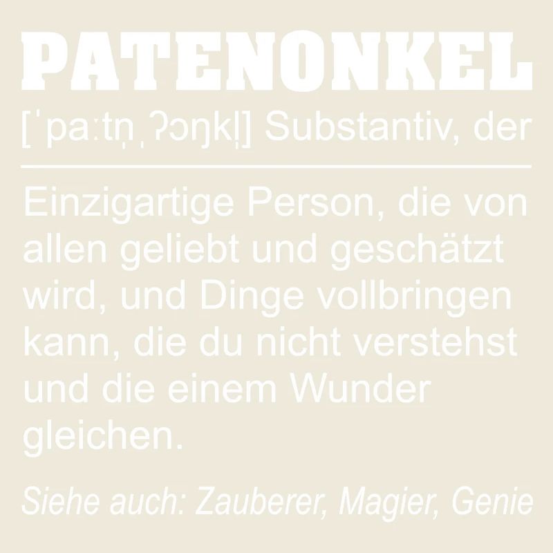 Lustige Patenonkel Definition Geschenkidee
